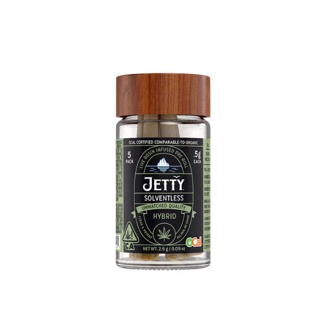 JETTY | PRESSURE X GATOR BREATH | SOLVENTLESS INFUSED PREROLLS | 5PK