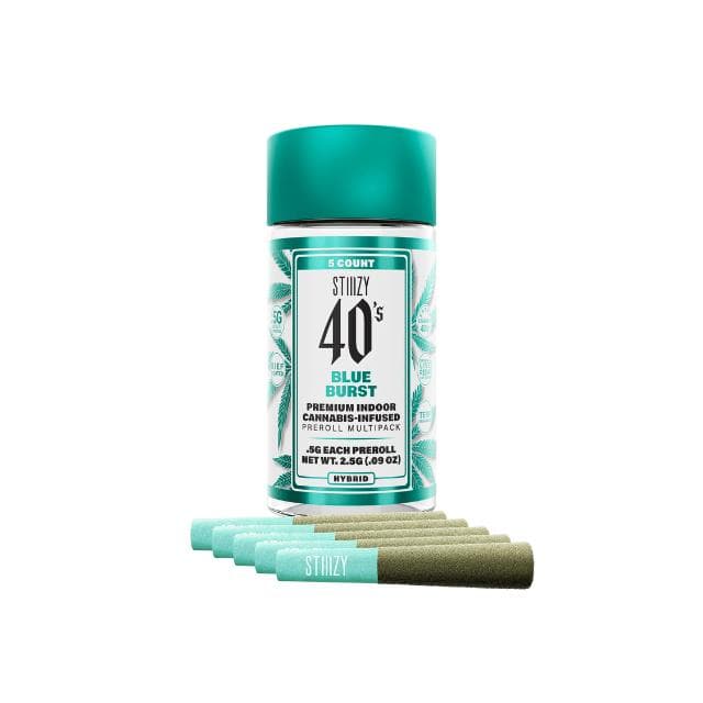 STIIIZY 40'S | BLUE BURST | 2.5G | 5 PK PREROLL