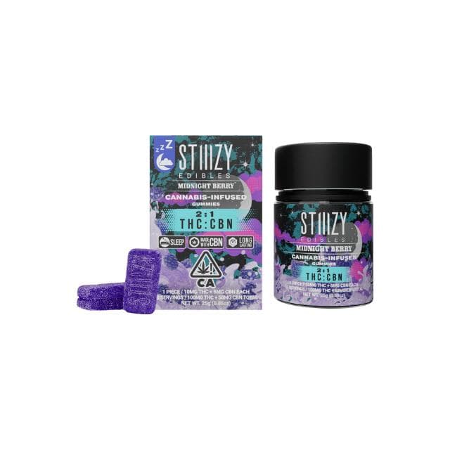 STIIIZY | MIDNIGHT BERRY | 2:1 CBN - 100MG EDIBLE