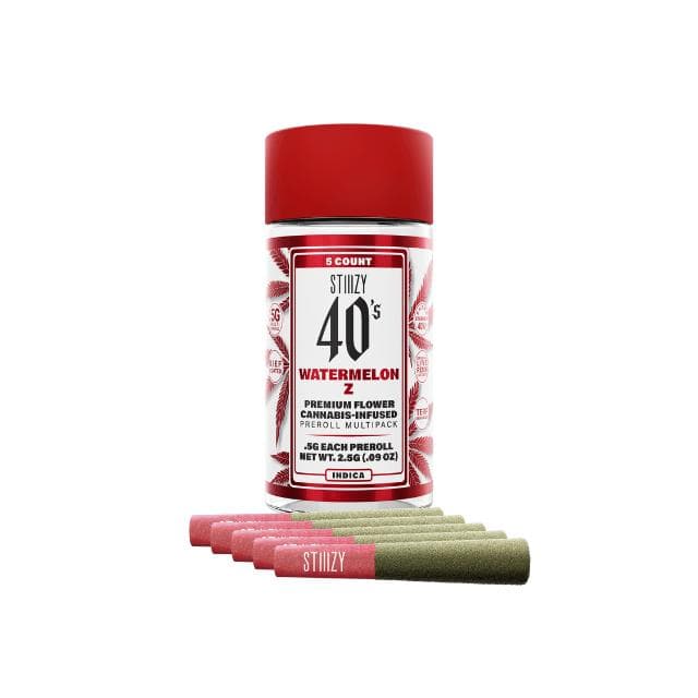 STIIIZY 40'S | WATERMELON Z | 2.5G | 5PK PREROLLS