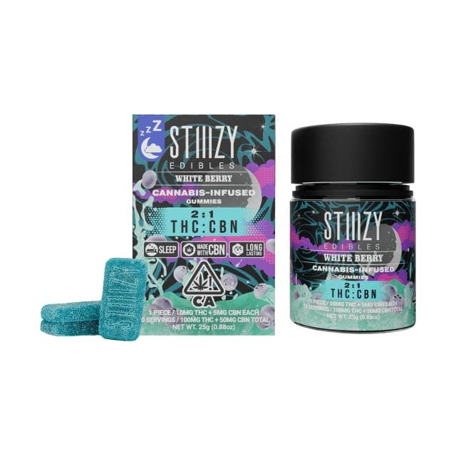 STIIIZY | WHITE BERRY | 2:1 CBN - 100MG EDIBLE